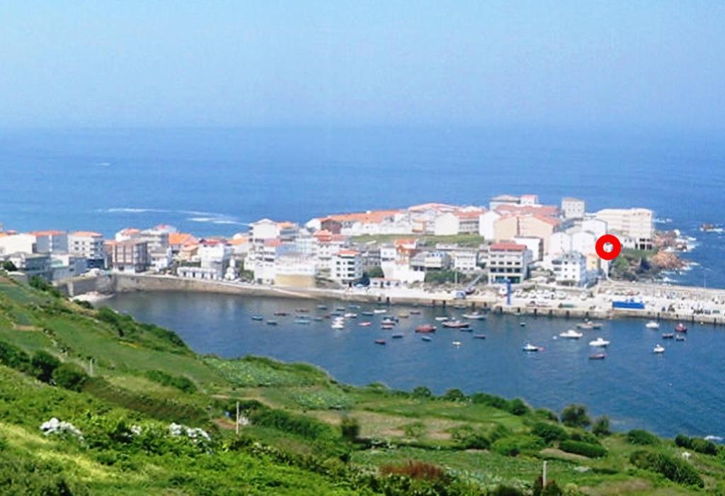 Vila Mariña. Casa marinera con terraza sobre el mar en Caión Cayón Exterior foto