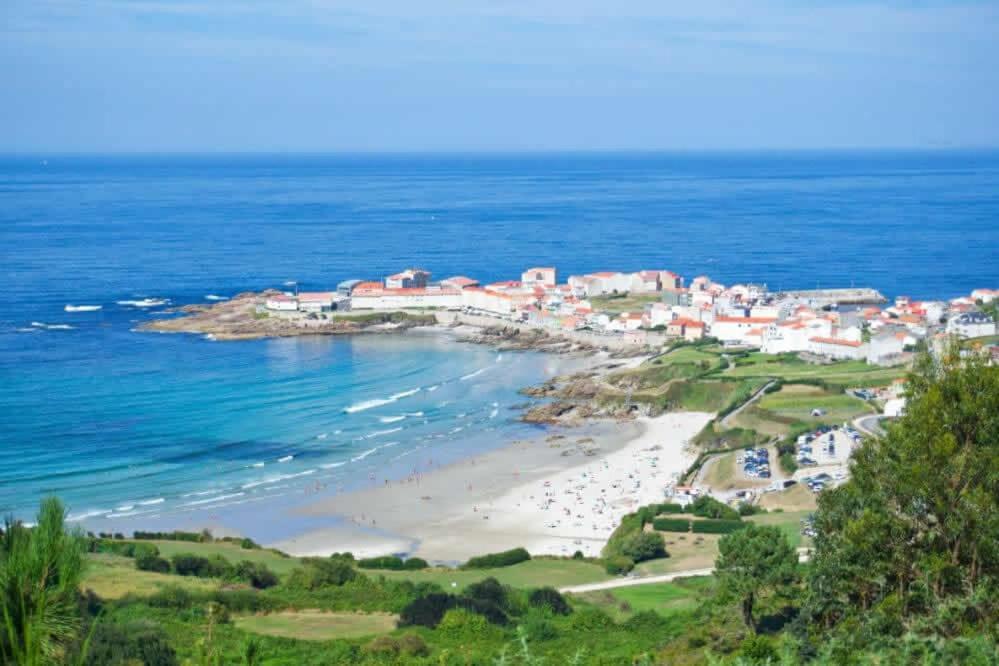 Vila Mariña. Casa marinera con terraza sobre el mar en Caión Cayón Exterior foto